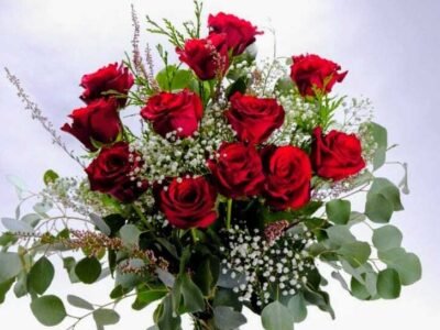 Ramo de 12 rosas rojas